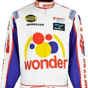 Ricky Bobby Costume Talladega Nights Outfit Race Car Driver Jacket Pants With Ha